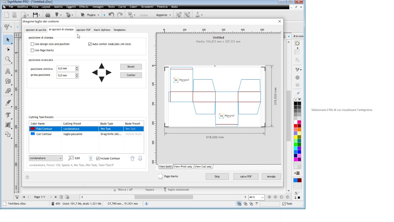 PLOTTER MG R-60 taglio crocini
