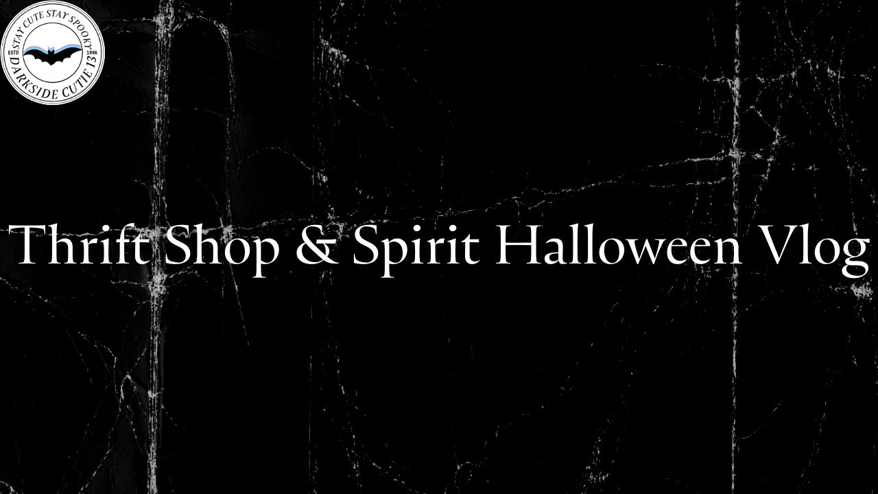 Goth Thrifting & Spirit Halloween | Goth on a Budget Vlog