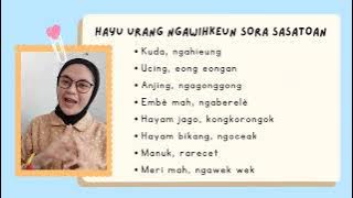 bahasa sunda - sasatoan (sora sasatoan) kelas 1 sd