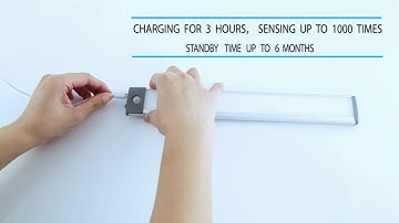 Luz led magnética con sensor de movimiento recargable usb