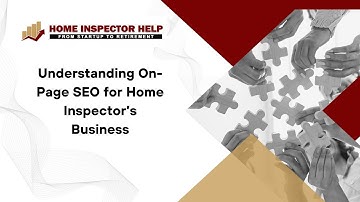 On Page SEO | Home Inspector SEO