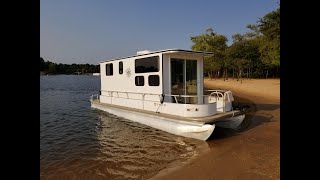 Pontoon Houseboat Build, shanty boat New Details Added Episode 1 of 8