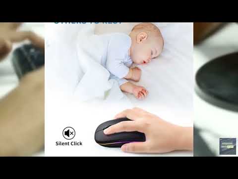 Review - Wireless Bluetooth Mouse, Rechargeable, LED, Silent, Ultra-thin Design (Bluetoot