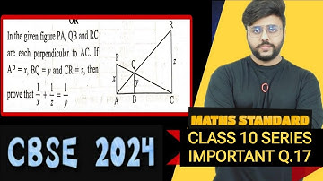 In the given figure PA, QB and RC are each perpendicular to AC. If AP = x, BQ = y and CR = z, then