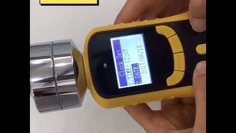 Operation video for SKY2000 gas detector