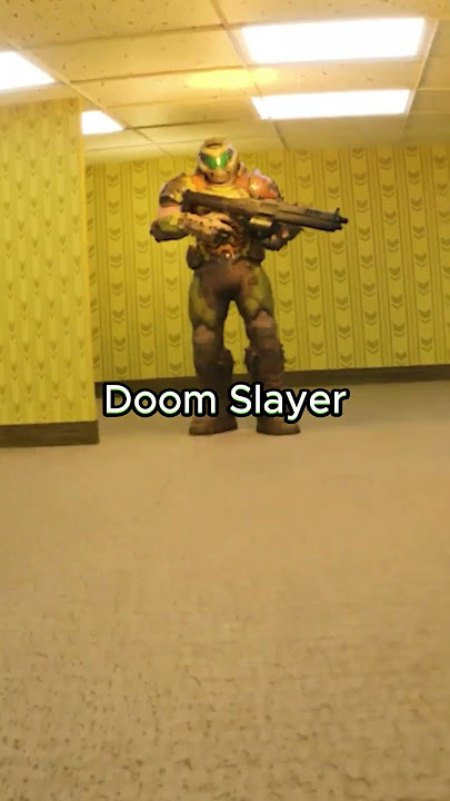 🚪BACKROOMS🚪What if the DOOM SLAYER was in the BACKROOMS?📹FOUND FOTAGE📹#backrooms #creepypasta #doom