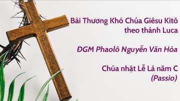 BÀI THƯƠNG KHÓ THEO THÁNH LUCA (PASSIO) - CHÚA NHẬT LỄ LÁ NĂM C. ĐGM PHAOLÔ NGUYỄN VĂN HÒA