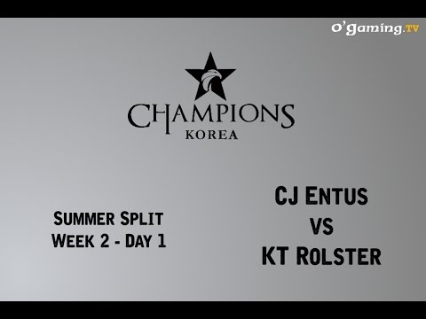 LCK Summer Split - Week 2 - Day 1 - CJ Entus vs KT Rolster