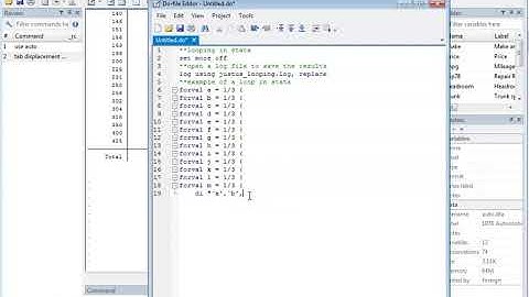 Loop in STATA