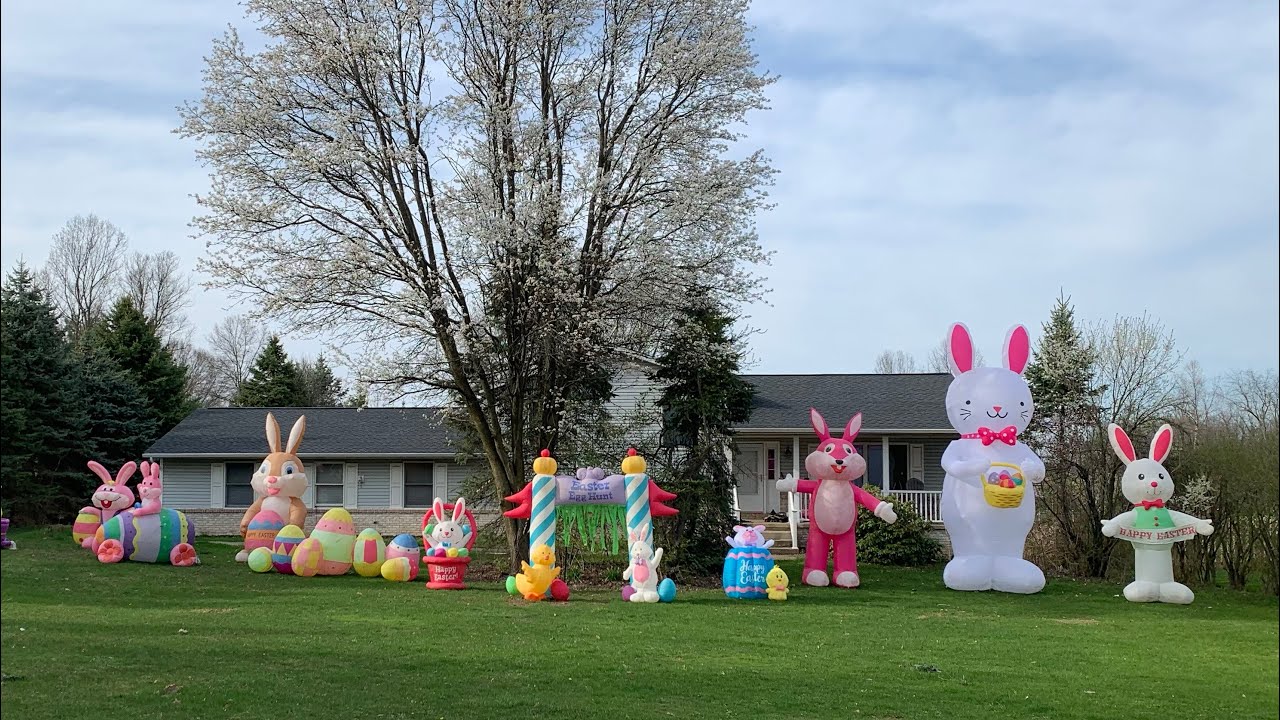 My Official 2025 Easter Inflatable Display! 🐣
