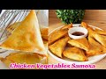 Chicken vegetables samosa recipe  chinese samosa  samosa recipe  safoora kitchen