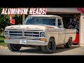 My F100 LIVES! New Aluminum Head Upgrade and FIRST START OPEN HEADERS! *Super Loud*