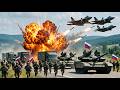 13 Minutes Ago! Russian Ammunition Supply Convoy Destroyed by US Stealth Fighter Jets | ARMA3 Milsim