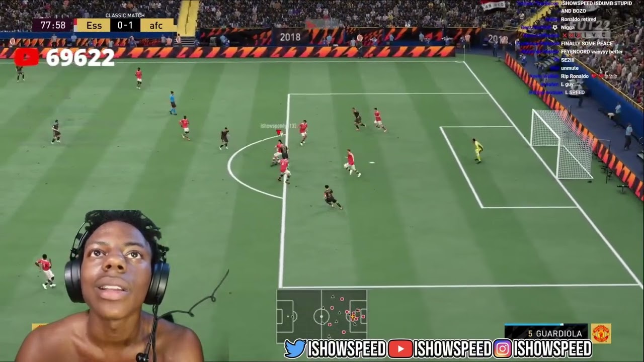 ISHOWSPEED crazy comeback on FIFA 22