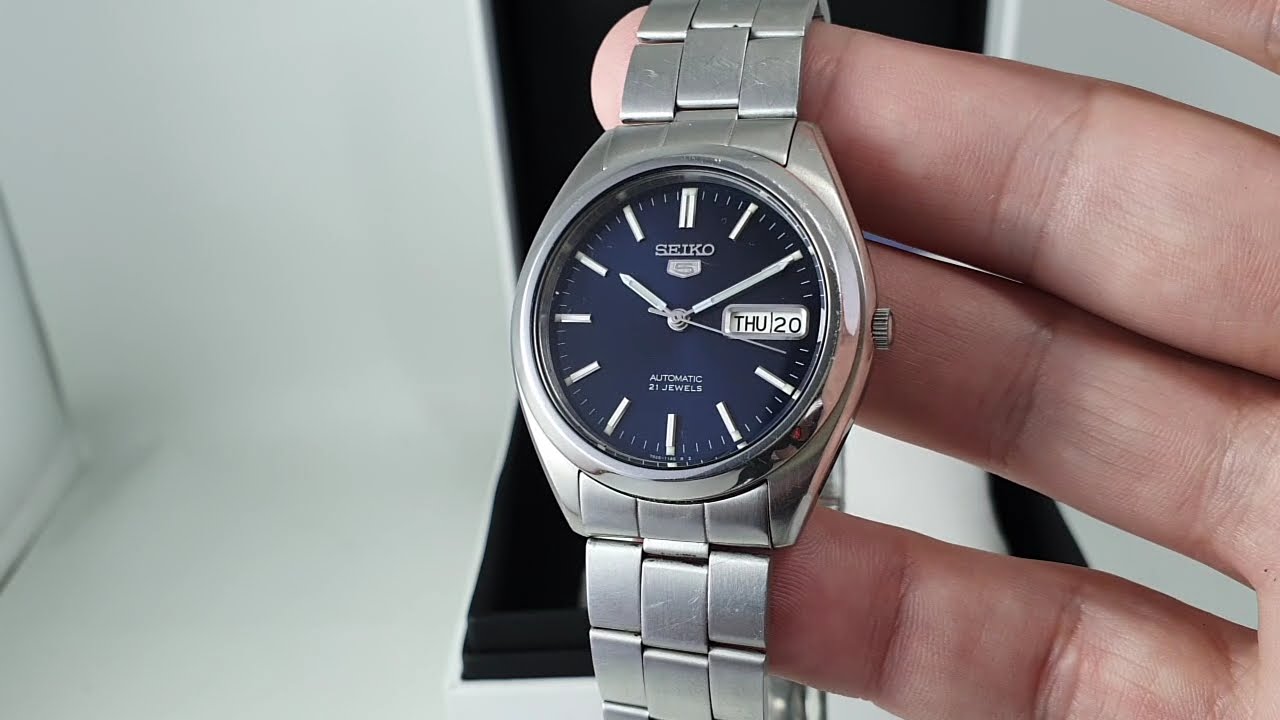 2000 Seiko 5 men's vintage watch with box and blank guarantee card. Model  ref' 7S26-0060 or SKX551 - YouTube