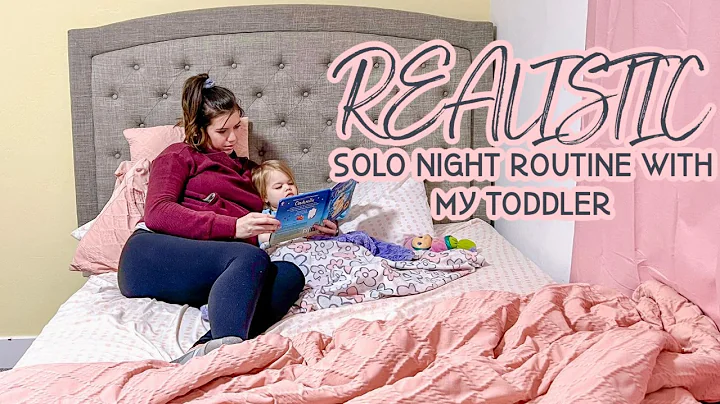 REALISTIC SOLO TODDLER NIGHT ROUTINE | 2022 SOLO PREGNANT TODDLER MOM NIGHT ROUTINE | KATIE POWELL