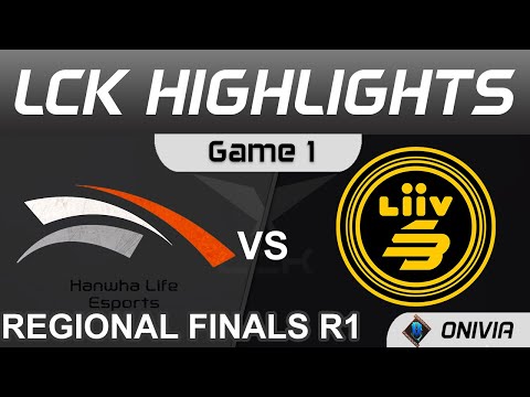 HLE vs LSB Highlights Game 1 LCK Regional Finals 2021 Hanwha Life Esports vs Liiv SANDBOX by Onivia