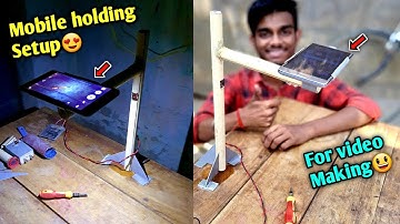 How to make mobile holder for video recording 😍 | AK technical amrit | Summer experiment