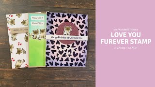 MFT Love You Furever Stamp | 3 Cards 1 Stamp