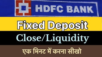 Hdfc Bank FD kaise Tode 2023 | hdfc mobile banking se fd kaise tode | how to break my hdfc fd online