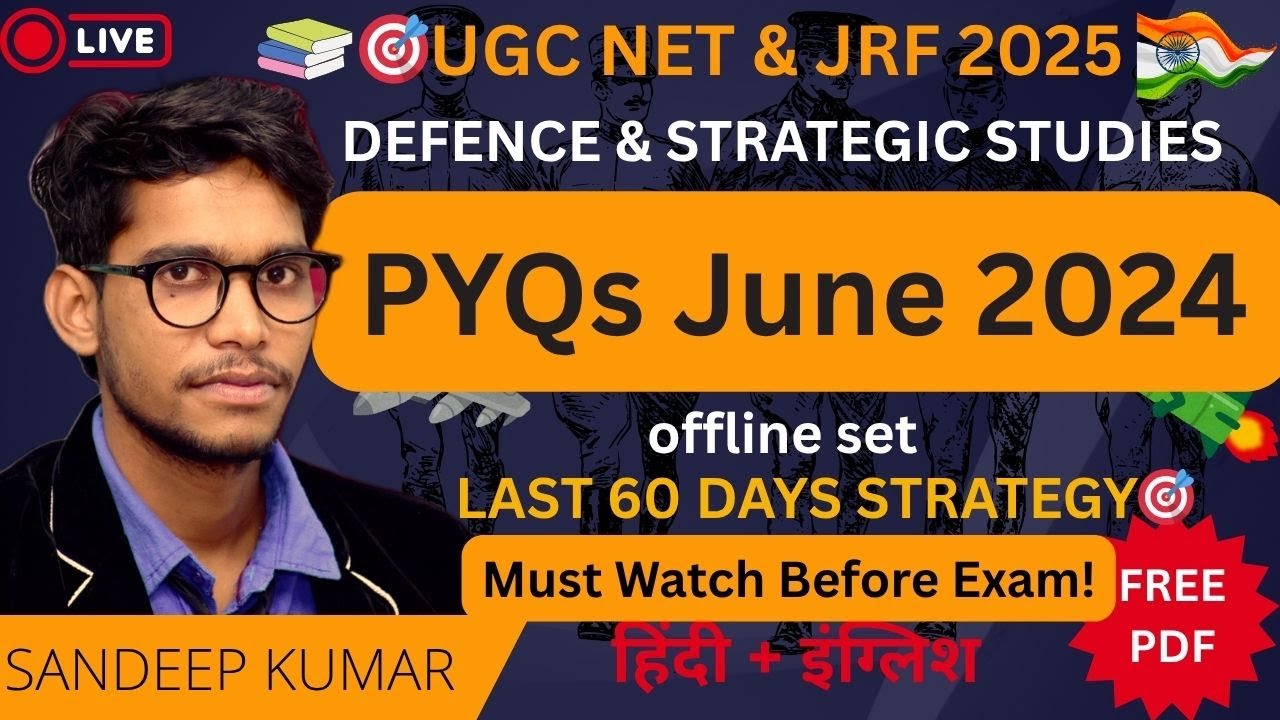 UGC NET Defence and Strategic Studies June 2024 PYQ | 100% JRF Target ...