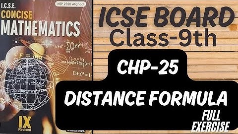 ICSE || Class-9th || Chp-25 || Distance Formula || Selina Book ||Maths @learn_with_rukhsar_sayyed