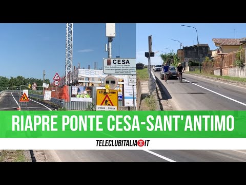 Riapre il ponte di Cesa-Sant'Antimo, il sindaco: "una giornata storica"