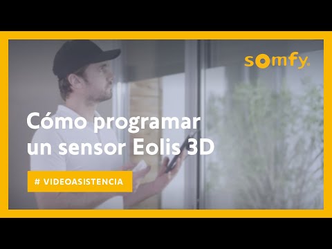 Cómo programar un sensor Eolis 3D Somfy