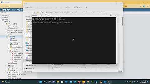 Postgresql - Backup and restore database using cmd