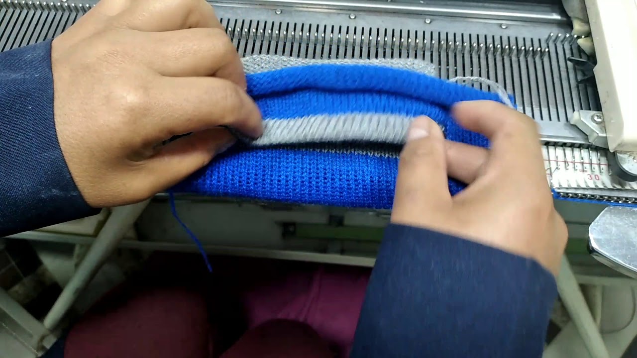 TIPOS DE BOLSILLO EN MAQUINA DE TEJER.