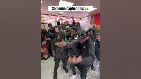 Elderly woman sees music video in a chicken shop #musicvideo #chickenshop #rap #viral