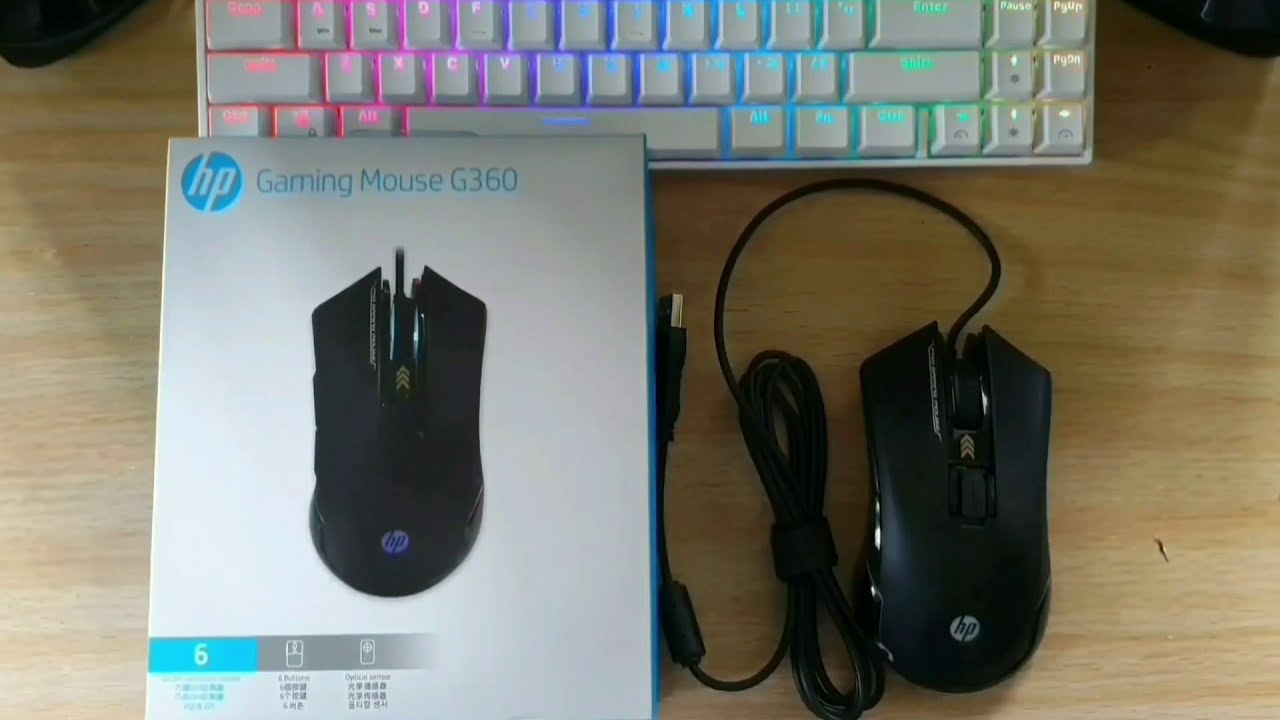 HP G360 RGB Gaming Mouse Unboxing + Led Effects YouTube