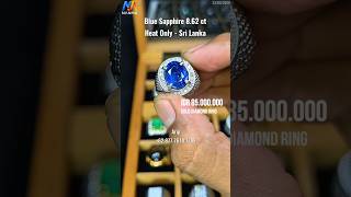 BLUE SAPPHIRE 8.62 ct HEAT ONLY SRI LANKA GOLD DIAMOND IDR 85.000.000 Koleksi Bang Arip #shots