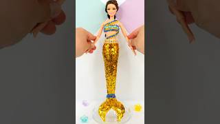 Barbie Mermaid - Making Sparkling Clay Outfit for Doll