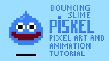 Bouncing Slime Piskel Pixel Art Animation Tutorial by PXLFLX