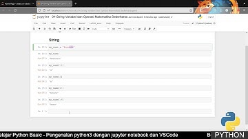 Basic Python #04 String Variable dan Operasi Matematika