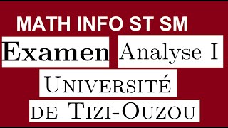 examen analyse 1 MATH info  Université de Tizi-Ouzou 2022 Prolongement par continuité continuité