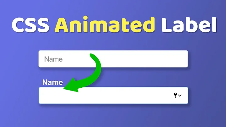 Animated Floating Input Labels Pure CSS
