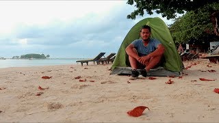 التخييم على جزيرة كوساموي في تايلند