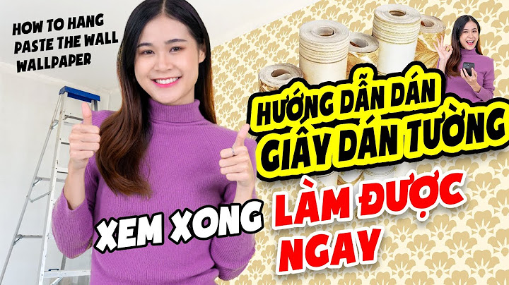 Hướng dẫn dán giấy dán tường