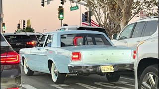 BURN OUT! 1966 Ford Custom 4 door | Inline 6 cylinder 240 | Walk around & Burn out