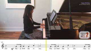 Video thumbnail of "Happy Birthday Piano Accompaniment Backing Track - Play Along"