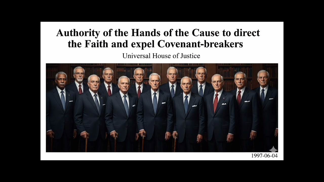 Debate: Authority of the Hands of the Cause to direct the Faith and expel Covenant-breakers