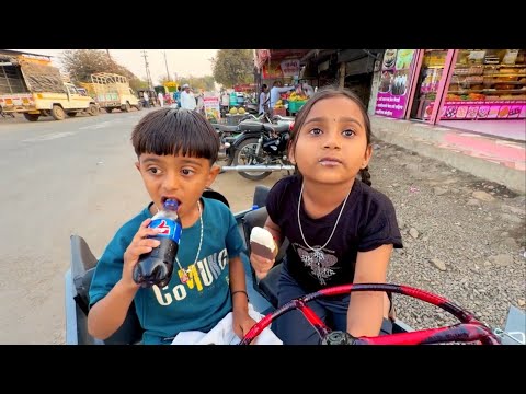 गावात झाली माऊलीची हवा! 😎 आईस्क्रीम पार्टी विथ मिनी जीप! 🏎️🍦 #lifestyle #comedy