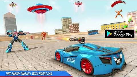 Police Bus Robot Car Game - Oil Truck Driving Game
