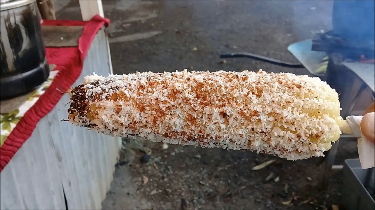 Elotes asados en Los Ángeles California (Clickbait) YouTube