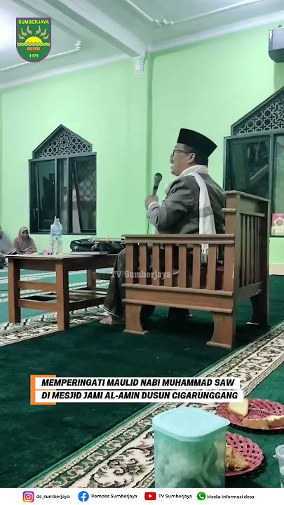 Peringatan Maulid nabi Muhammad SAW di mesjid Jami Al-Amin dsn cigarunggang