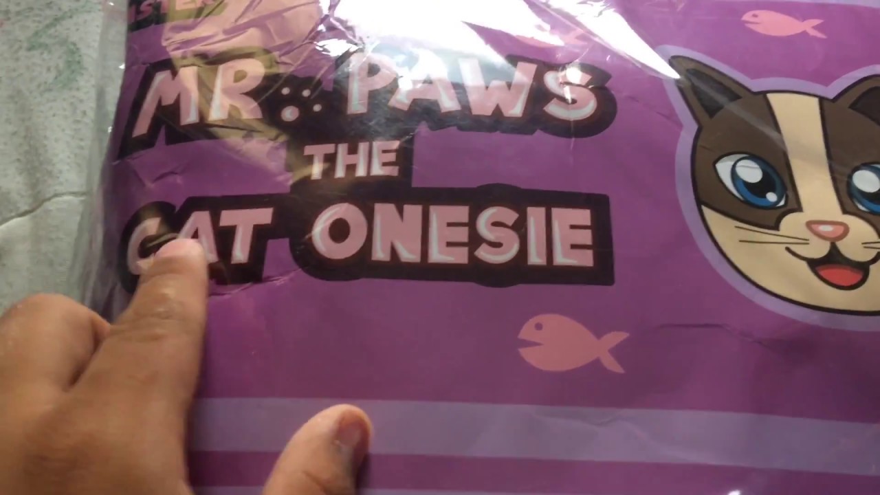 Unboxing The Mr Paws Onesie Youtube