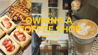 OWNING A CAFE | What it’s like, barista to owner, experimenting on recipes, small business life ☕️