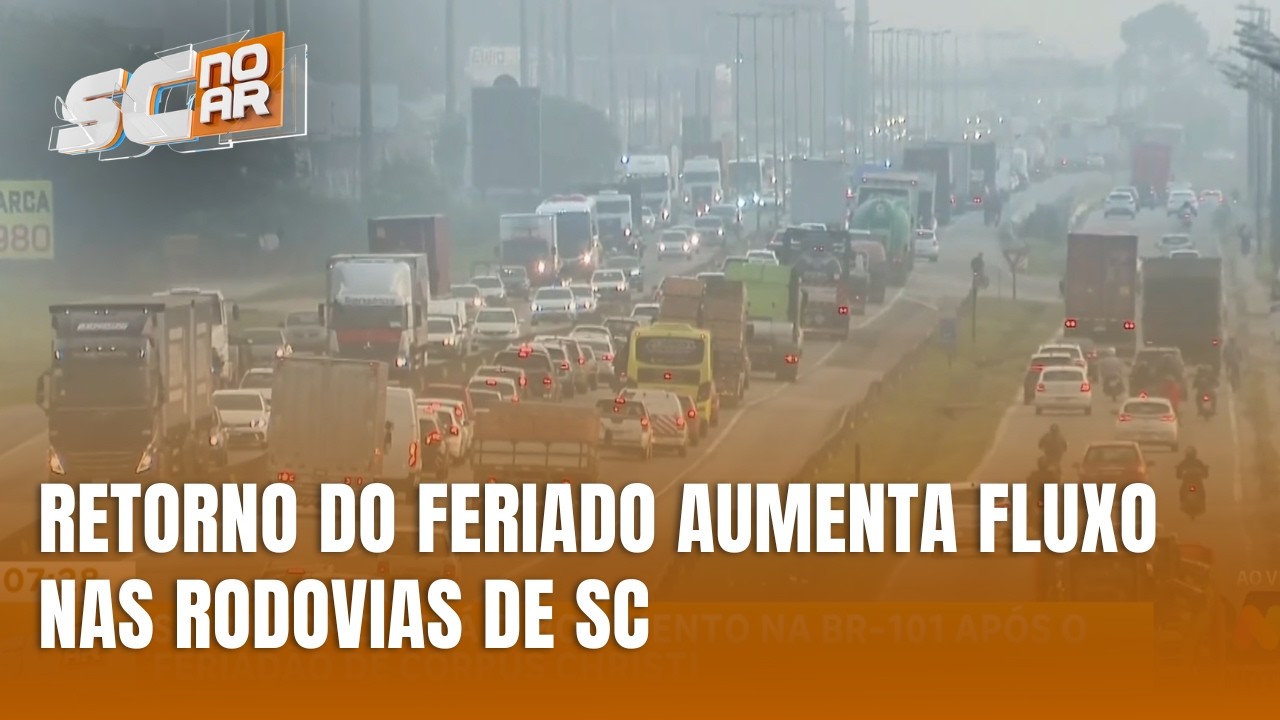 BR-101 registra movimento intenso após feriadão de Corpus Christi